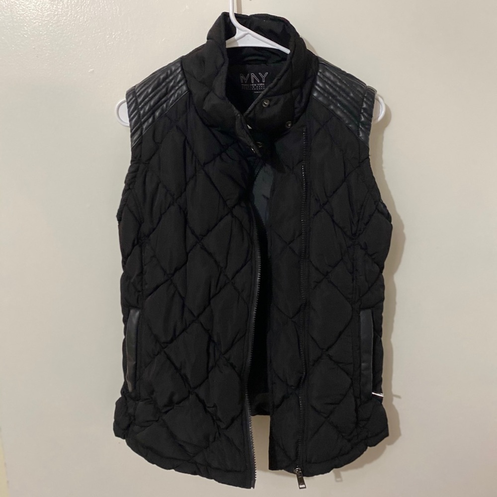 Marc New York Quilted Black Vest